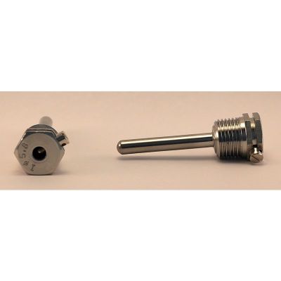 R1/2 x 65 mm Tauchhülse, Edelstahl für  Ø 5,8 mm Kabelfühler